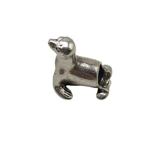 Sterling Silver Seal Charm Bead For European Bracelet or Necklace